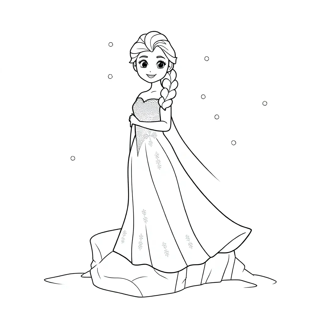 Elsa Z Zamrożonego Na Górze Lodowej