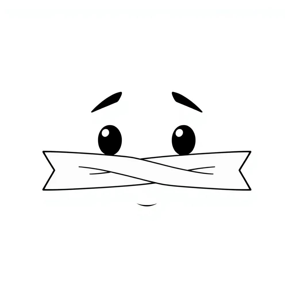 Verlegen emoji gezicht cartoon