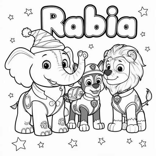 Świąteczne słonie i lwy z paw patrol