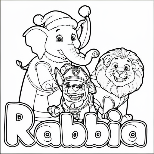 Świąteczne słonie i lwy z paw patrol