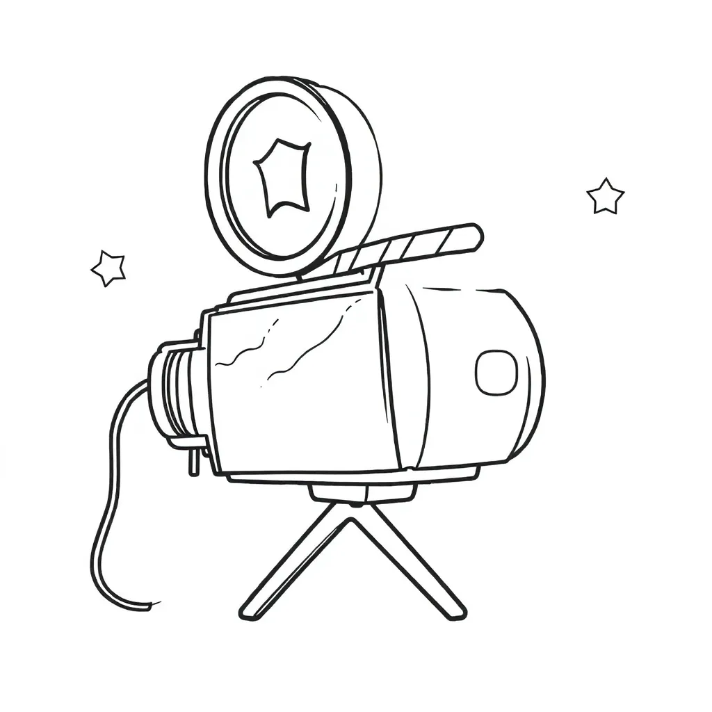 Cartoon filmprojector