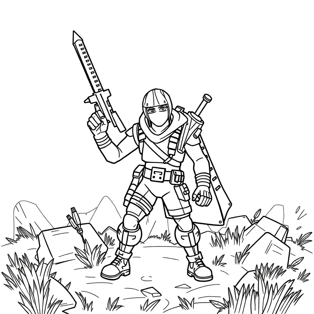 Action der Fortnite Battle Royale Gaming-Charaktere