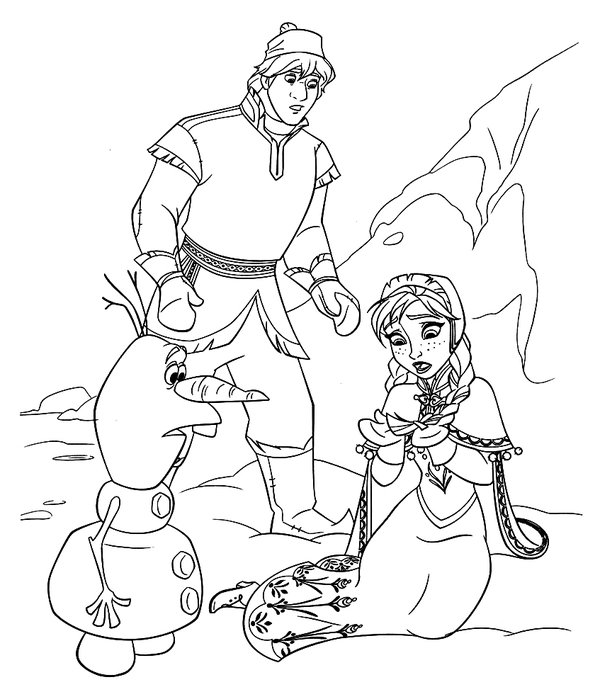 Frozen Kristoff Anna Olaf
