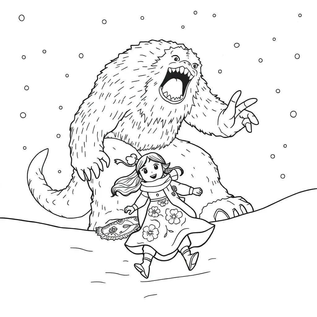 Frozen Snow Monster Adventure Winter Nordic Action