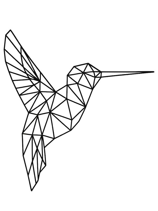 Geometrischer Kolibri