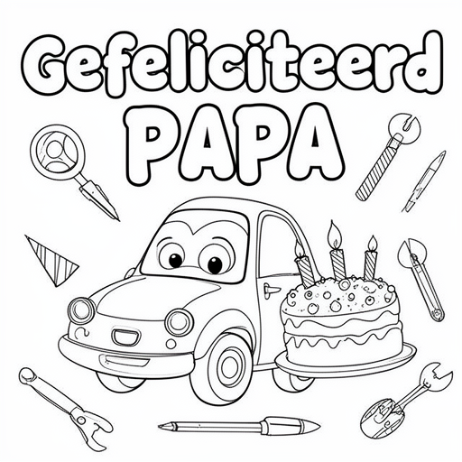 Verktyg bil födelsedagstårta 43