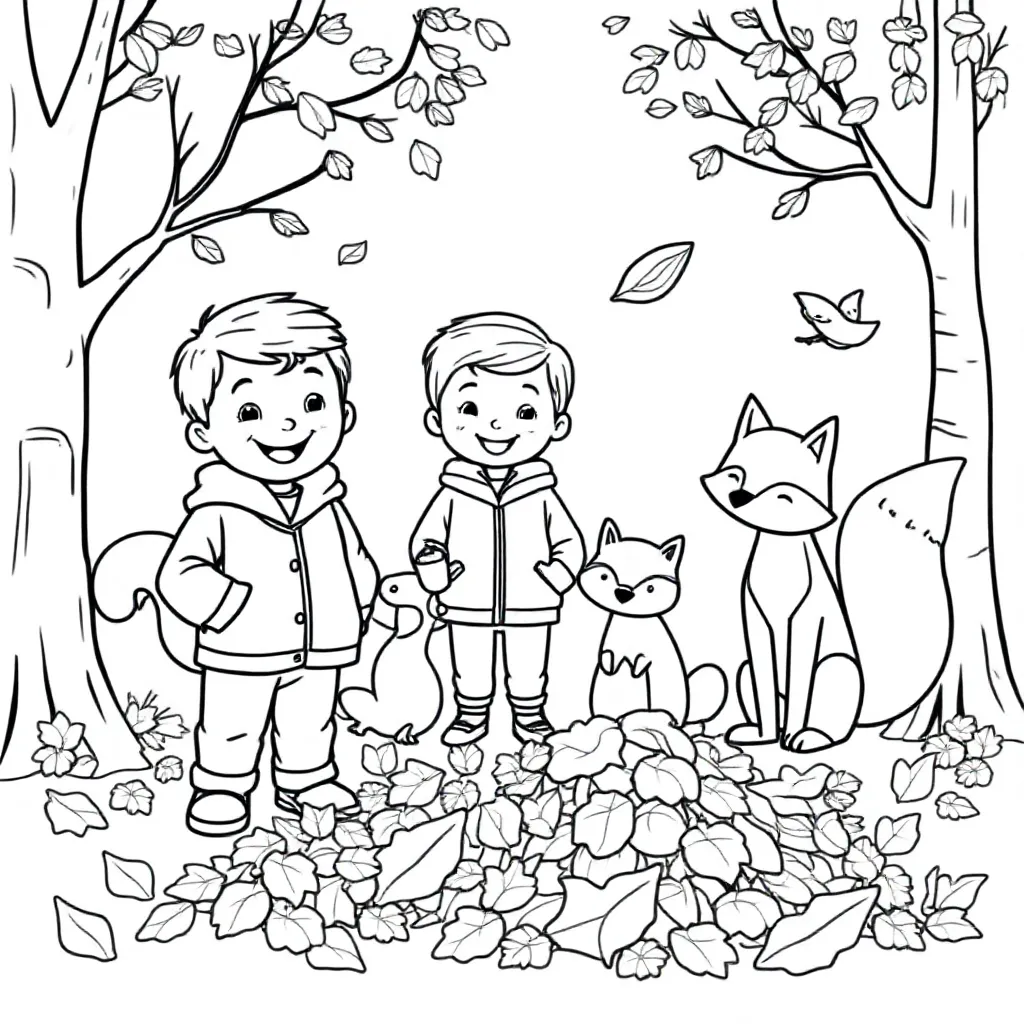 Ich mag Menschen und Tiere, die im Herbst häufig vorkommen (mit genügend Tieren und einem Waldhintergrund und fallenden Blättern oder so etwas)