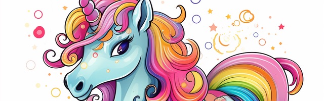 Podglad kolorowanki Jednorożec do pokolorowania za darmo