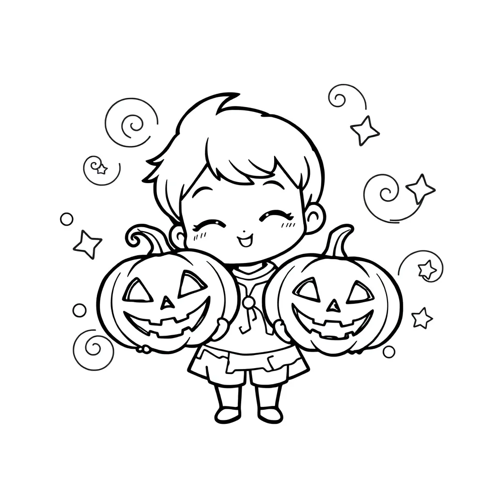 Halloween Kawaii Chibi gruselig festlich