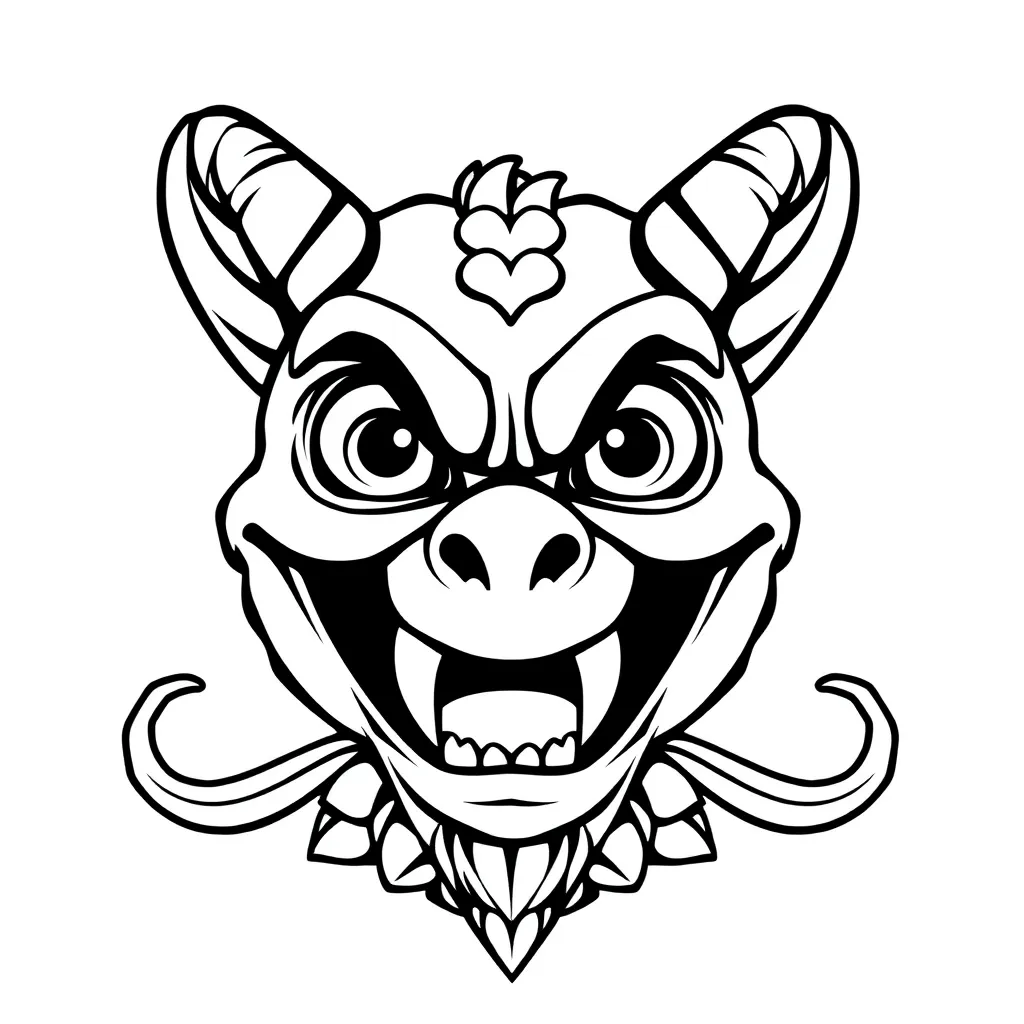 Halloween monster läskig mask