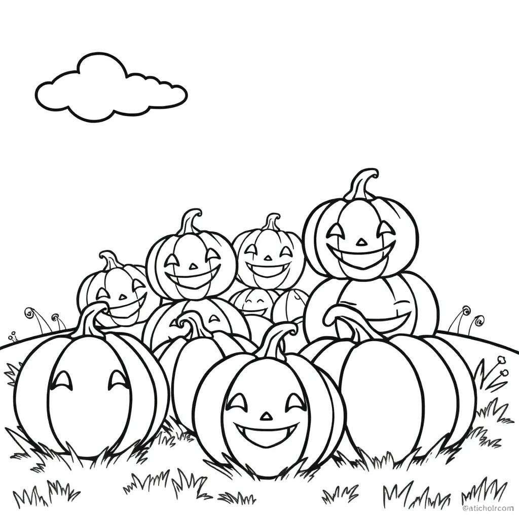 Halloween Pumpkins Cartoonish Cheerful Creative