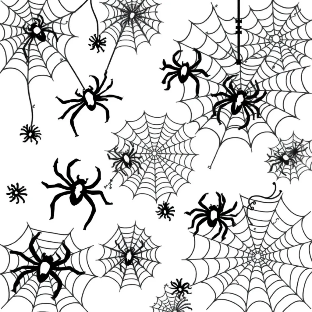 Halloween-Spinnennetz gruselige Natur