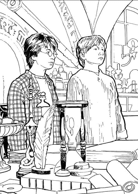 Harry potter ja ron weasley