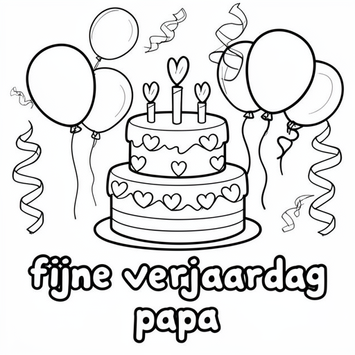 Gâteau d'anniversaire coeur 43 banderoles de ballons