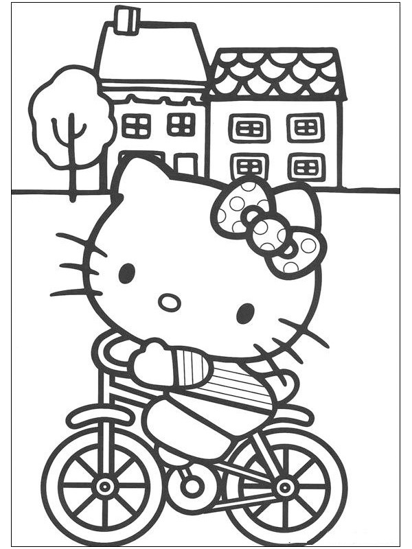 Hello Kitty sulla bici