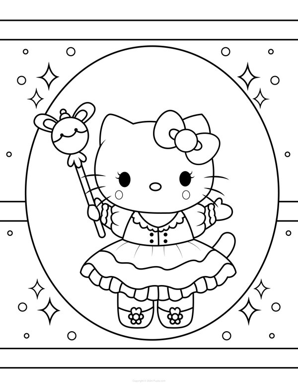 Hello Kitty Con una W magica