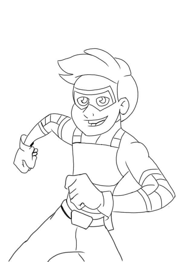 Anteprima dell'ultima pagina da colorare nel tema Henry-pericolo