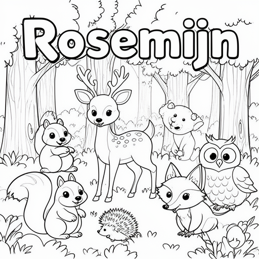 Jeleń wiewiórka jeż leśna lis sowa