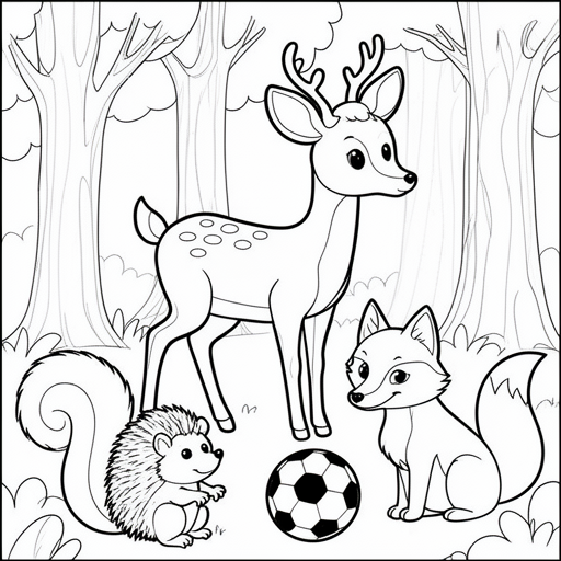 Hjorteegern pindsvin skov ræve fodbold