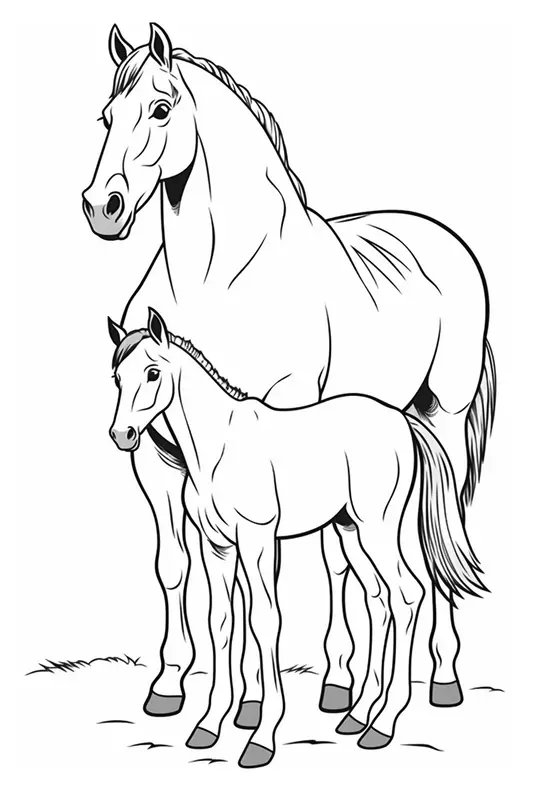 Horse And Foal