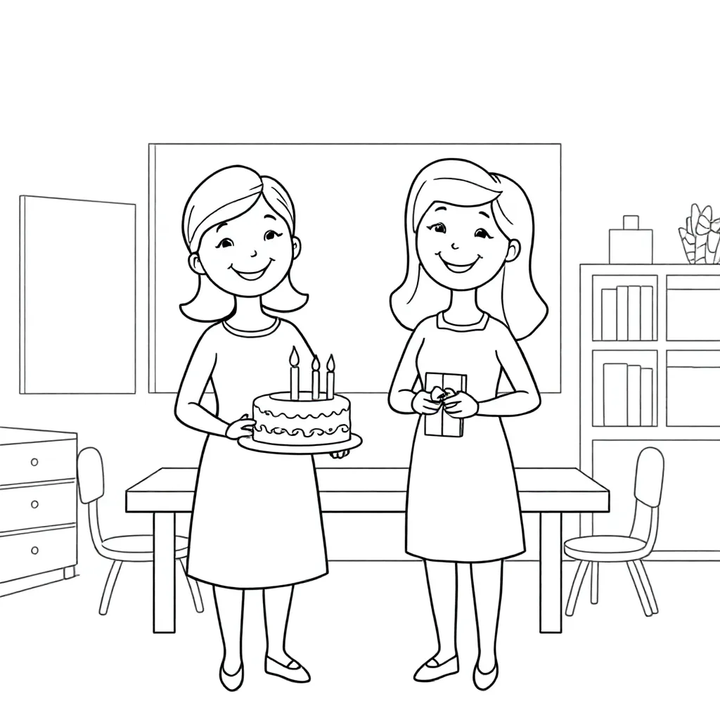 Födelsedag dagis lärare