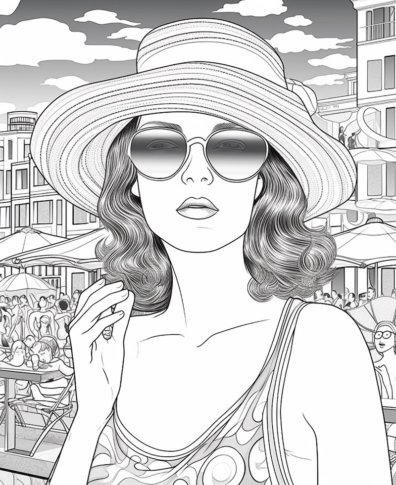 Young woman on vacation