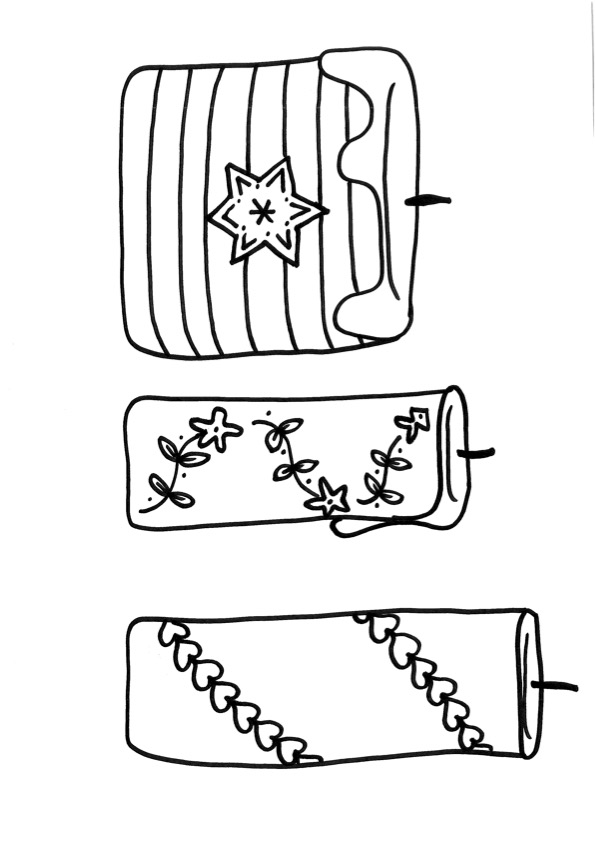 Candele a tema natalizio