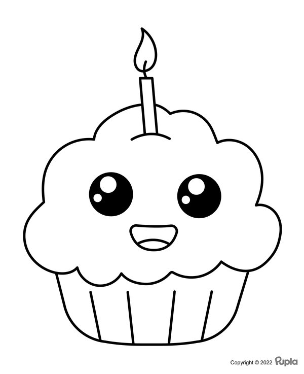 Kawaii cupcake Easy Cute