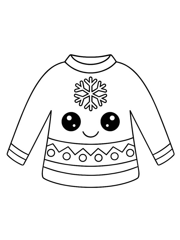 Maglione natalizio Kawaii