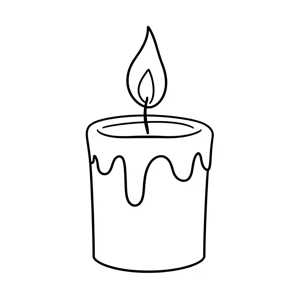 Kerst Kaars Feestelijk Vlammetje Creatief