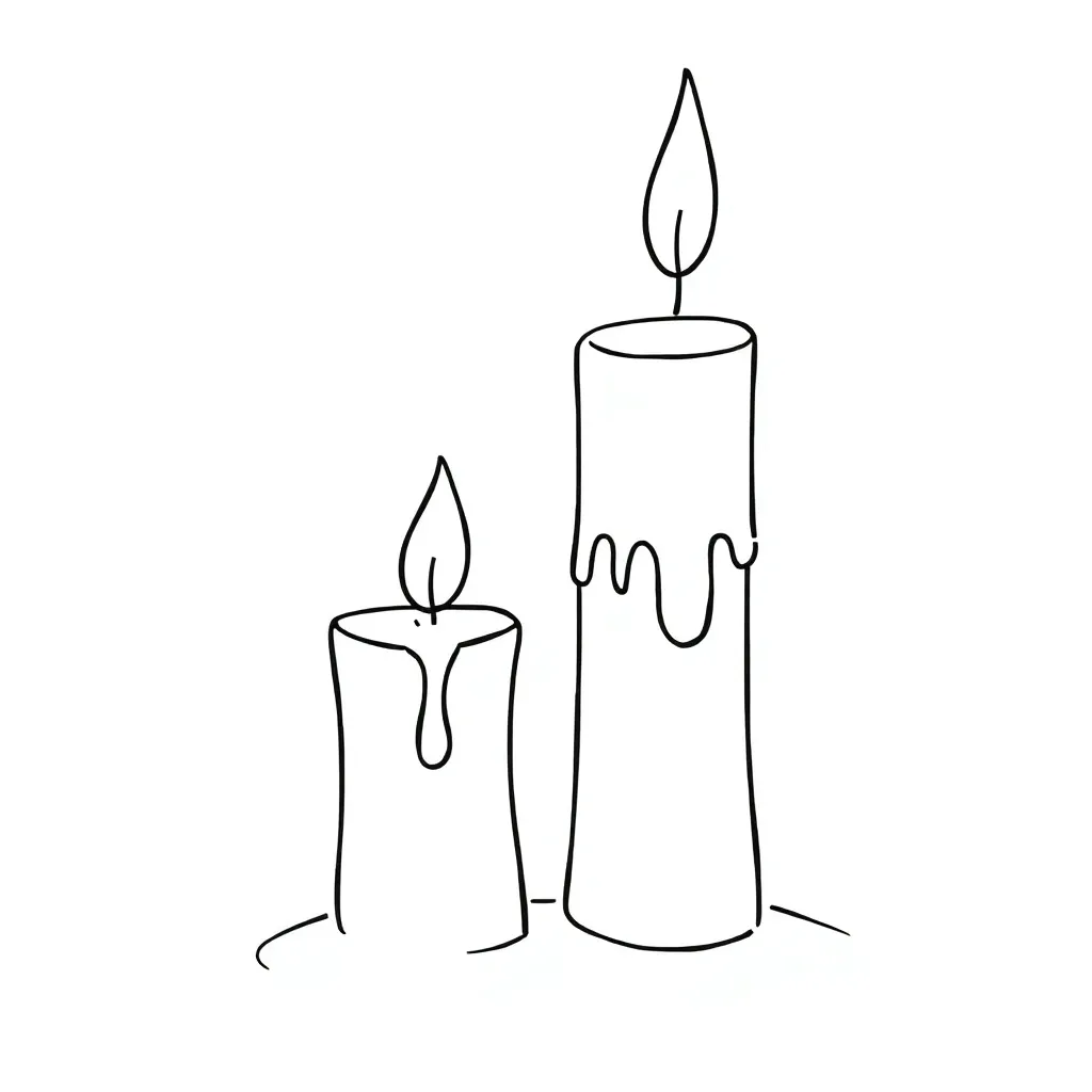 Kerst Kaarsen Vrolijk Eenvoudig Kinderen