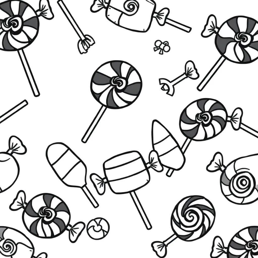 Bonbons De Noël Dessin Animé Festif Créatif