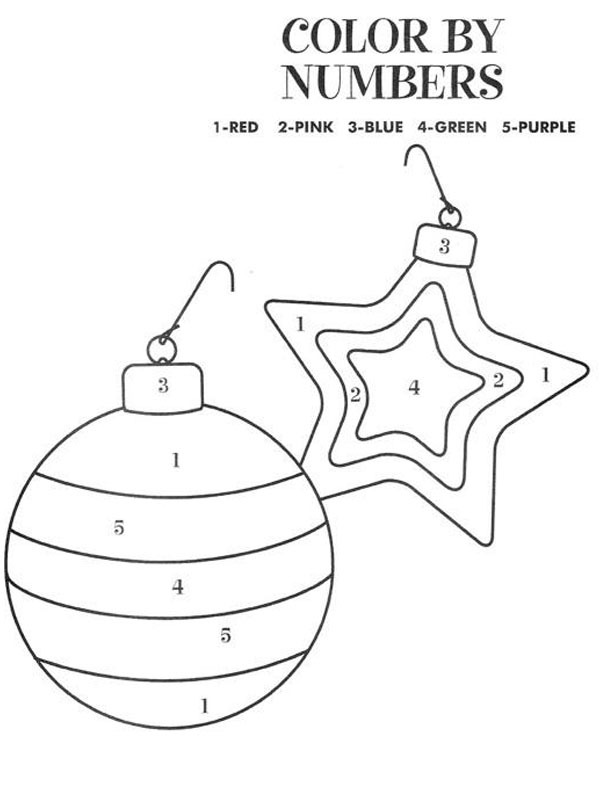Colore delle palline di Natale per numero