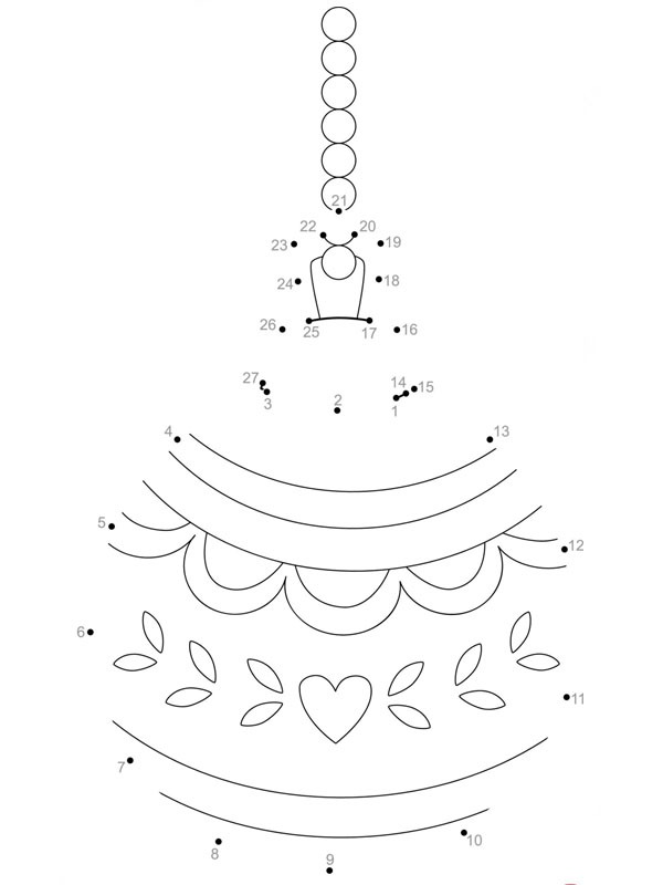 Palla di Natale punto per punto