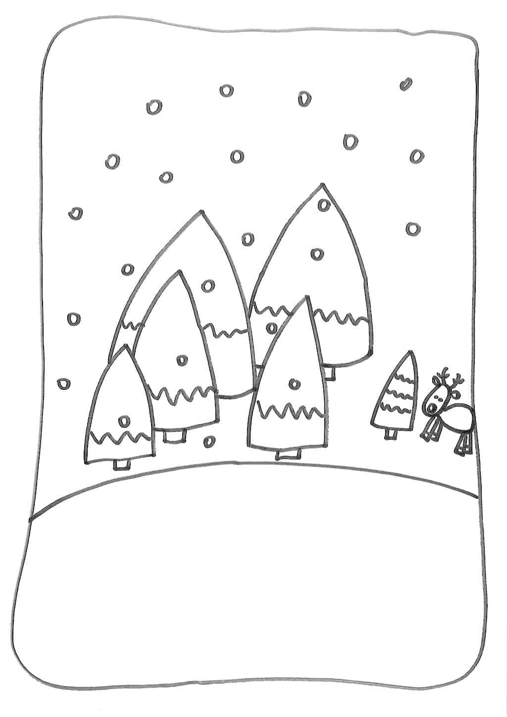 Alberi di Natale sulla collina