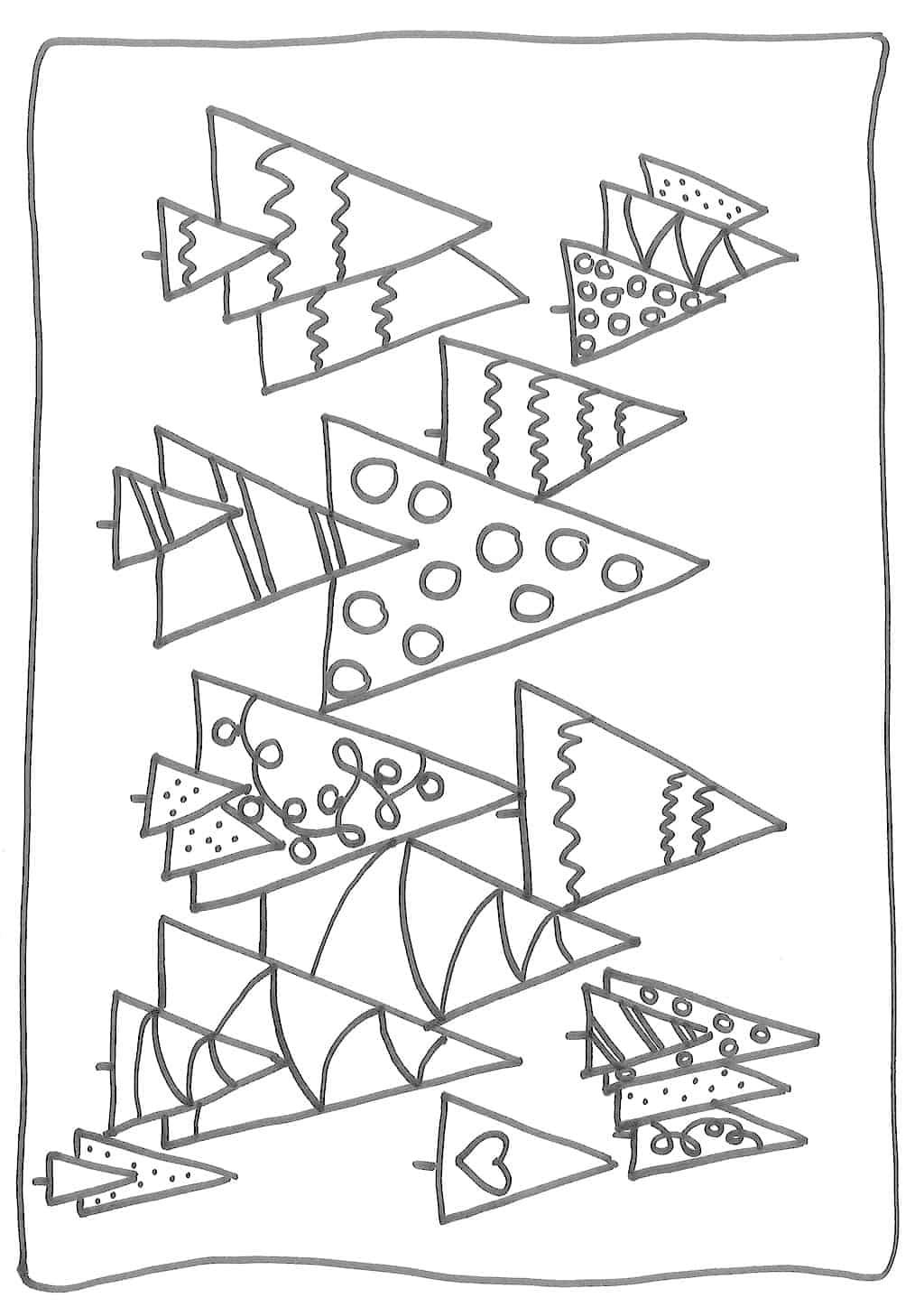 Foresta dell'albero di Natale