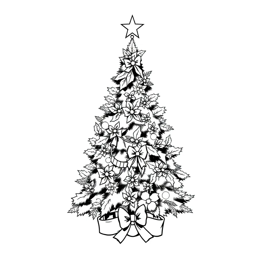 Kerstboom Hulst Strikken Feestdagen Seizoenen