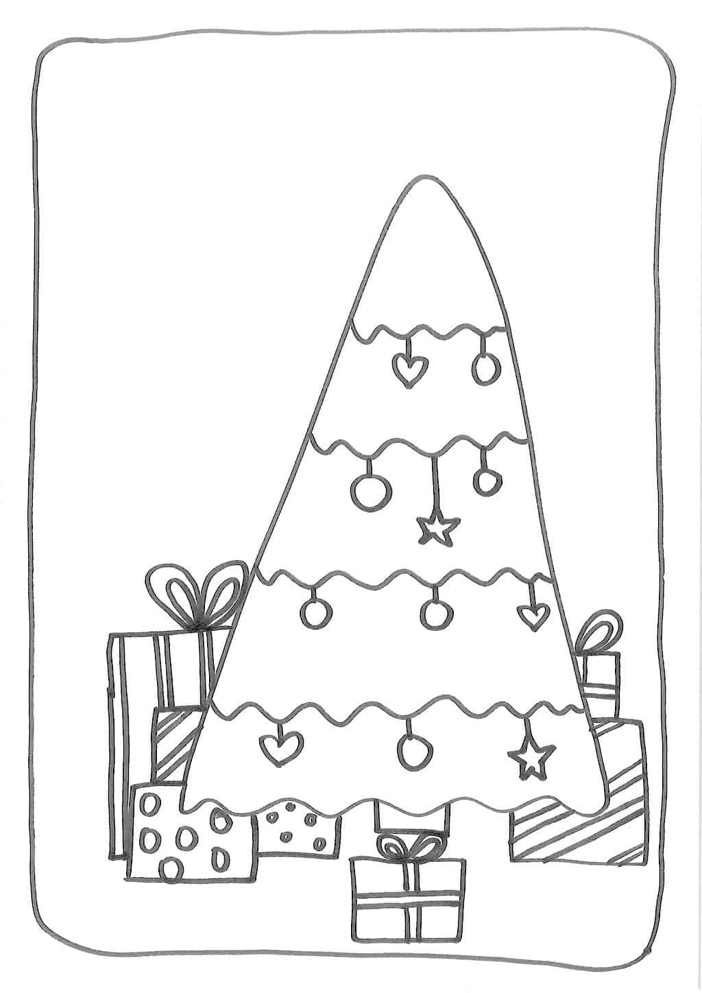 Christmas tree with gifts