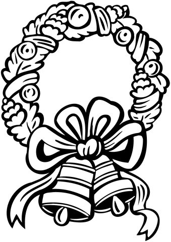 Wieniec bożonarodzeniowy z dzwoneczkami świątecznymi