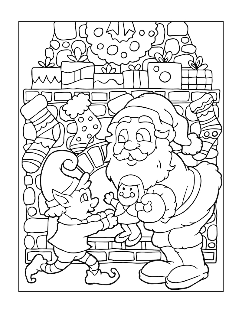 Babbo Natale e l'elfo