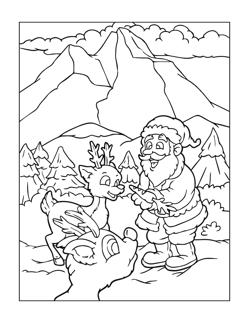 Babbo Natale e renne