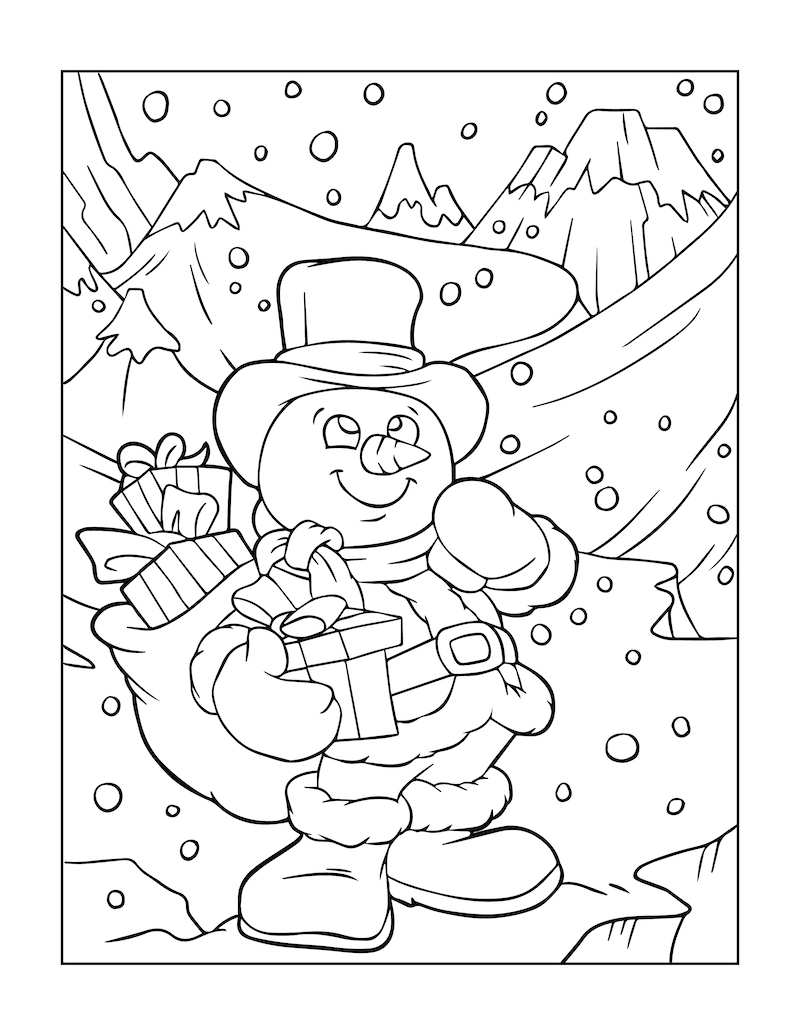 Bożenarodzeniowy bałwan