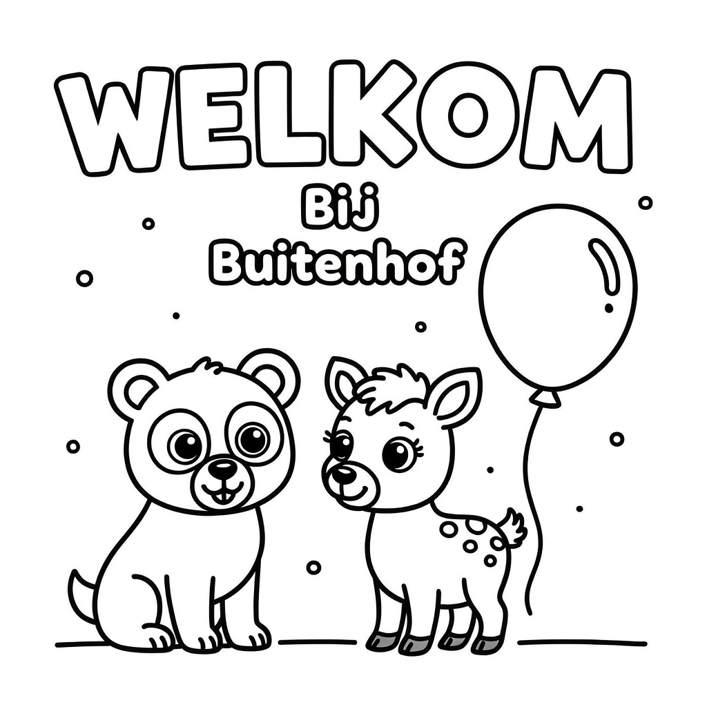 Kinderbetreuung, mit Tieren, Luftballons
