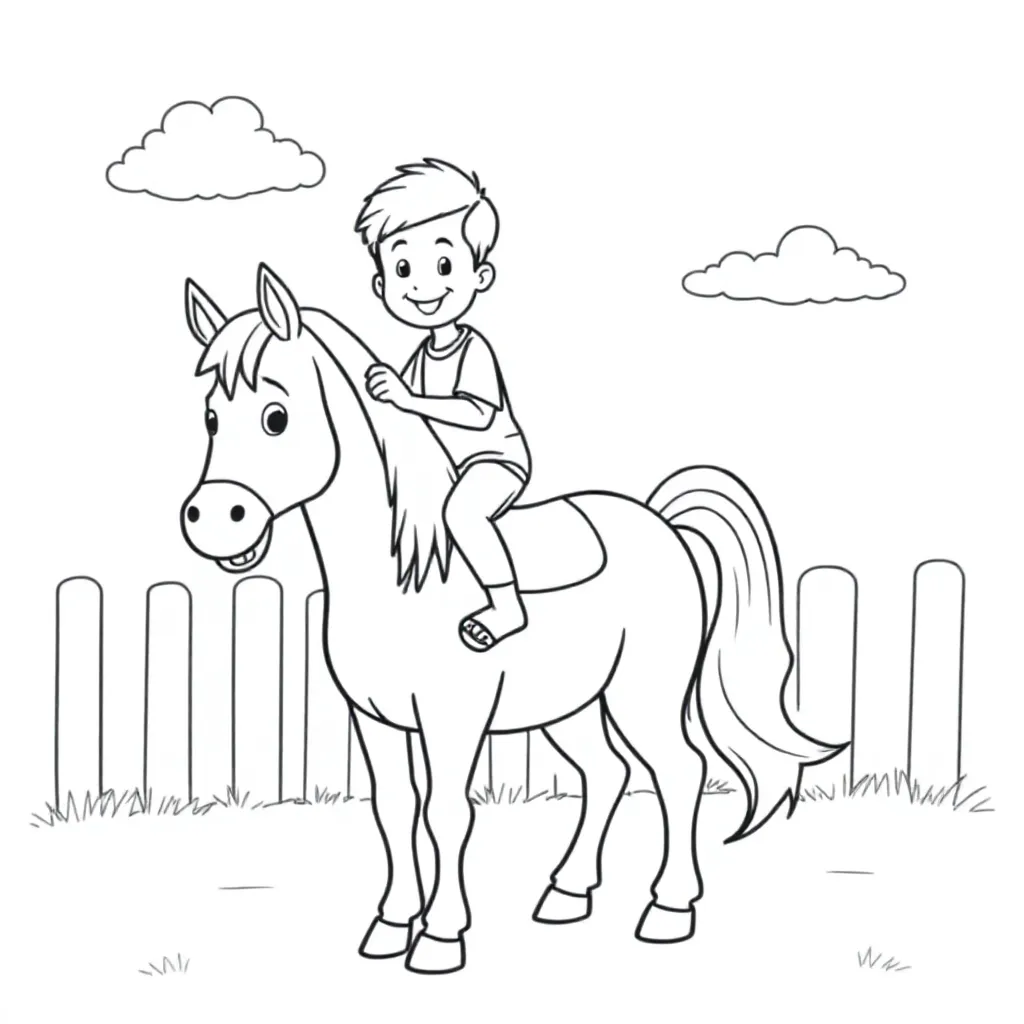 Child on a horse