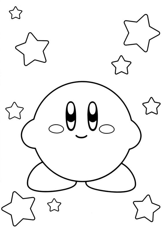 Kirby Surrounded Stars