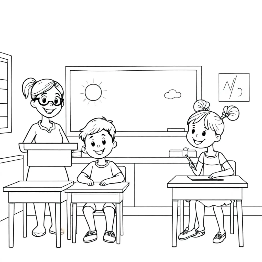 Klaslokaal Met Kinderen