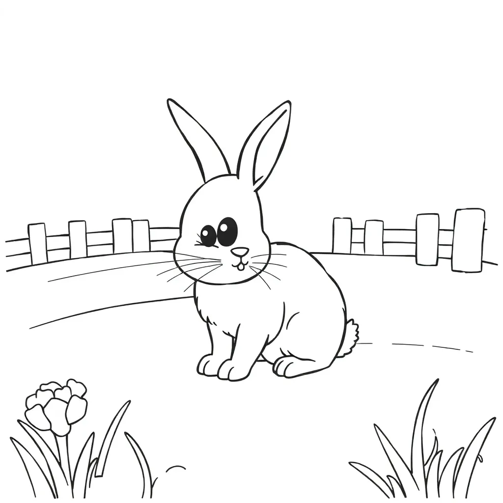 Rabbit Nature Cute Farm Soft