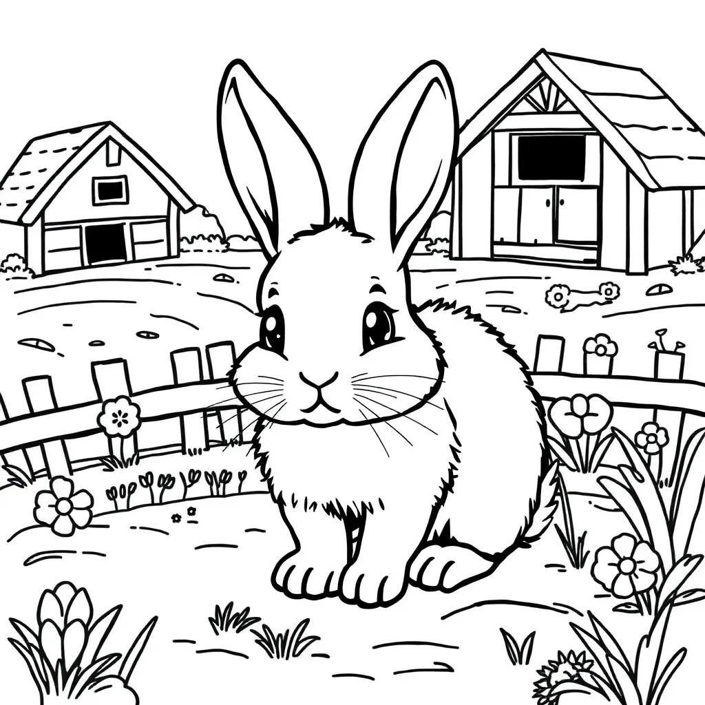 Rabbit Nature Cute Soft Farm