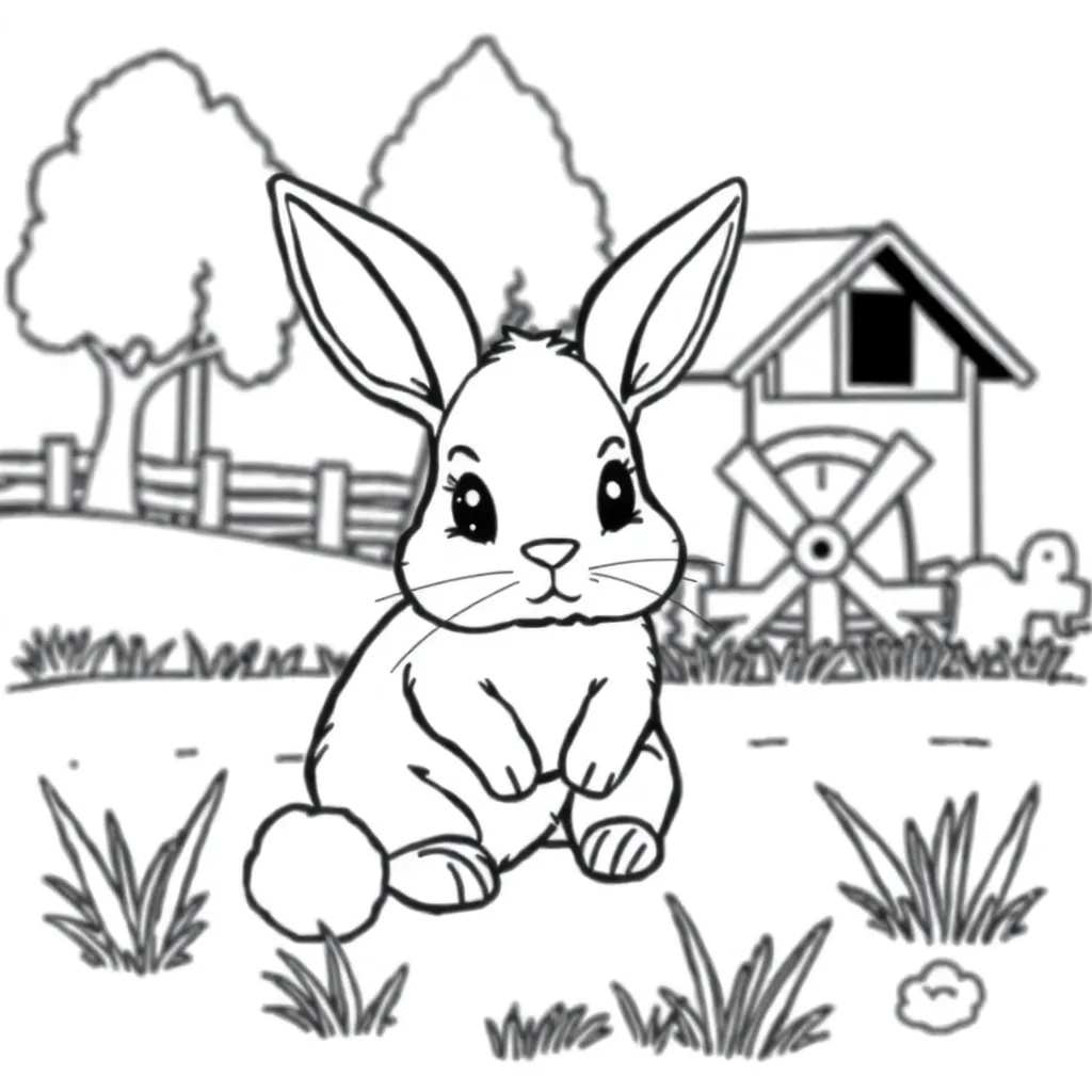Rabbit Nature Cute Soft Farm