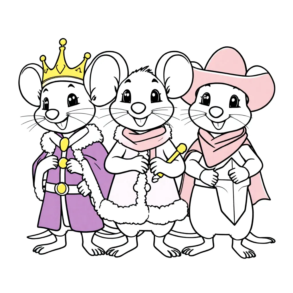 King Mouse Cowboy Mus og Knight Mouse